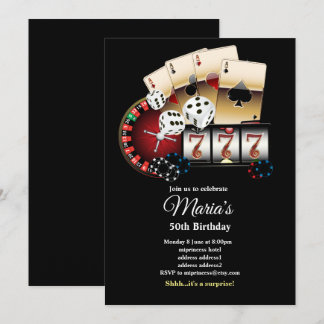 Poker Playing Card, invitation de la fête de casin