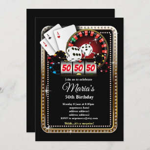 Poker Playing Card, invitation de la fête de casin