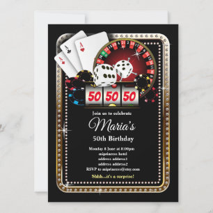 Poker Playing Card, invitation de la fête de casin