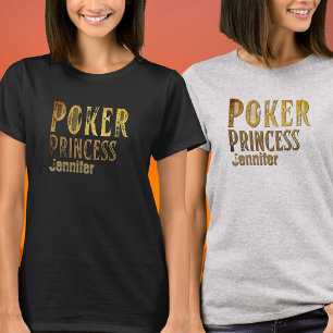 Poker princess or drôle personnalisable T-shirt