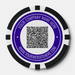 Poker QR Code personnalisé et texte sur vos jetons de po