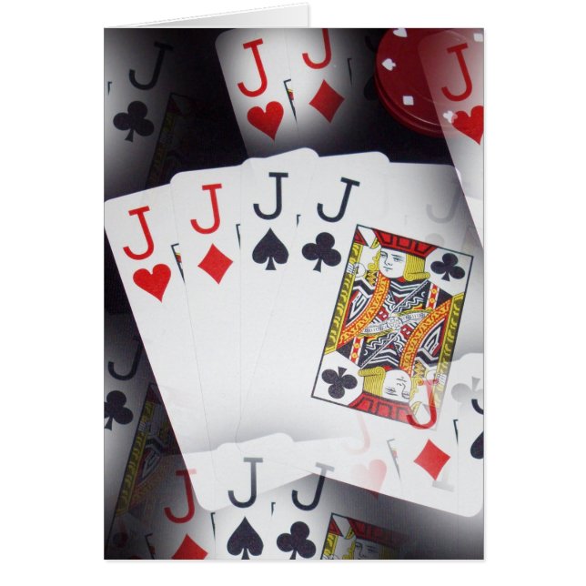Poker, Quad Jacks Motif, (Devant)