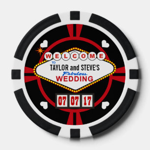 Poker Réception de mariage jetons de boisson Vegas Casin
