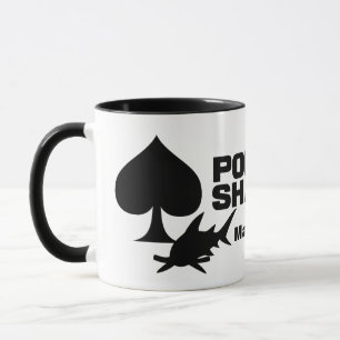 Poker Shark nom personnalisé mugs
