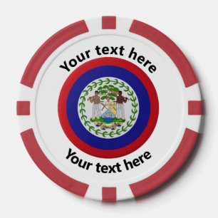 Poker Soirée de jeu personnalisée au Belize Jetons de po