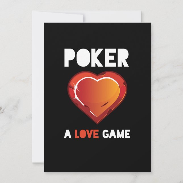 Poker un jeu d'amour Cartes de cœurs Cadeau de jou (Devant)