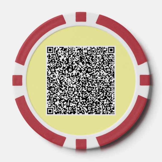 Poker Vos informations de scan de code QR Jetons de poke (Recto)