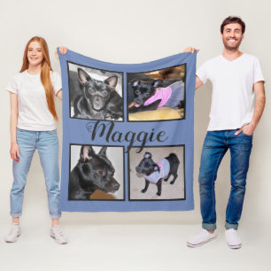 Polaire 4 couverture personnalisable de chien d'ouatine de