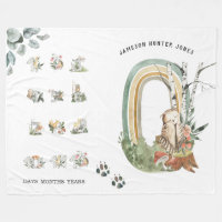 Animaux forestiers des bois | Bébé Couverture de j