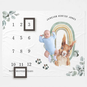 Polaire Animaux forestiers des bois Bébé Couverture de j