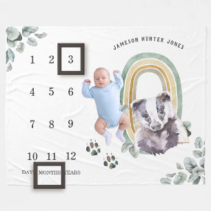 Polaire Animaux forestiers des bois Bébé Couverture de j