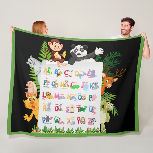 Polaire Apprendre Alphabet & Animaux Éducation Couverture  (En situation)