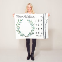 Arbres et guirlande de bouleau de couverture