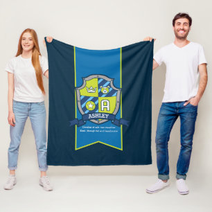 Polaire Ashley ou lettre Un nom signifiant couverture vert