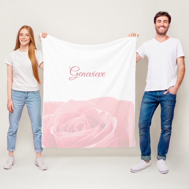 Polaire Assez rose de rose personnalisé avec la couverture (En situation)