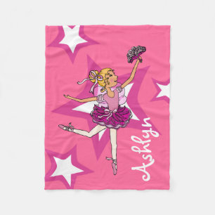 Polaire Ballerina blonde rose nom fille laine couverture d