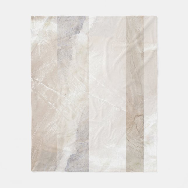 Polaire Bande géométrique neutre souple couverture abstrai (Devant)