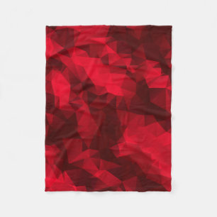 Polaire Bas-Poly couverture rouge d'ouatine de triangles