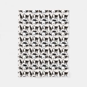 Polaire Blackie la couverture d'ouatine de chat noir