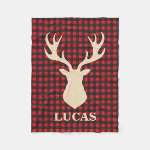 Polaire Boeuf de bison plaid couverture personnalisée