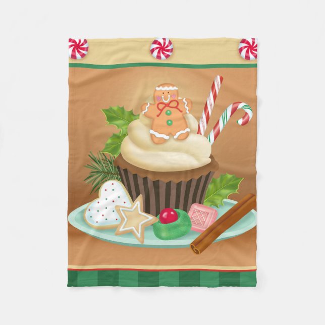 Polaire Bonbons pour la couverture de Noël (Devant)