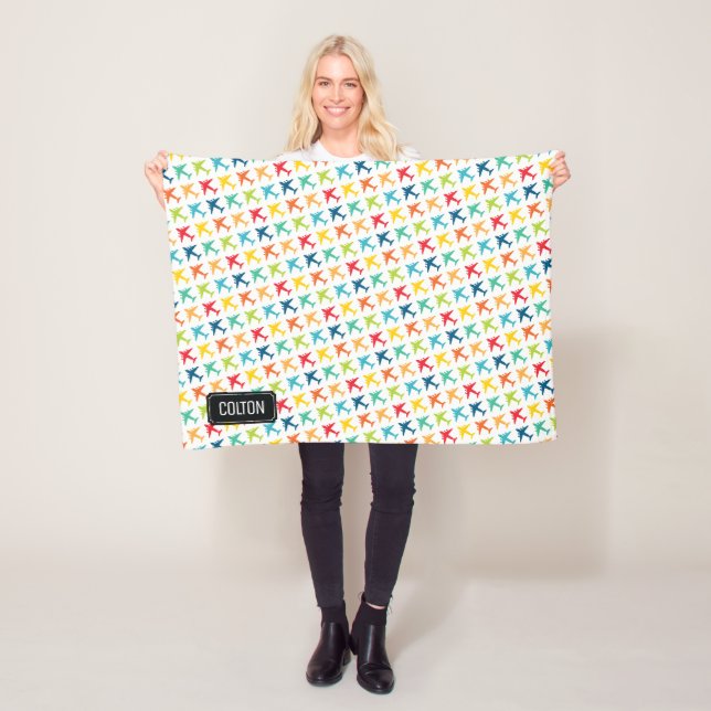 Polaire C-17 Transport Jet Nom personnalisé Couverture béb (En situation)