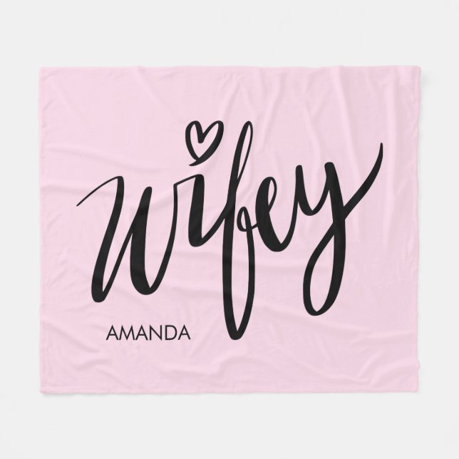 Polaire Cadeau couverture en laine pour femme avec nom per (Devant (Horizontal))
