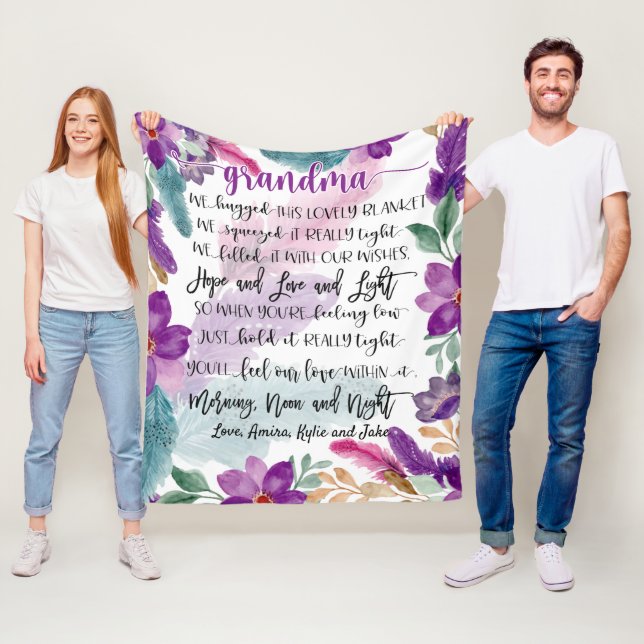 Polaire Cadeau grand-mère, couverture grand-mère personnal (En situation)