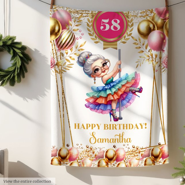 Polaire Cadeau personnalisé de couverture d'Humour pour gr (Humor Blanket Personalized Gift for Grandma)