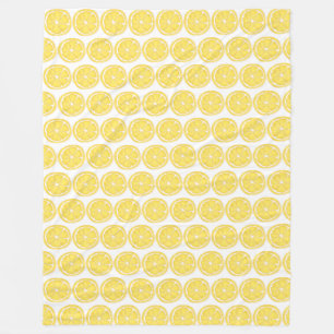 Polaire Ceinture à thème citron Jetez la couverture