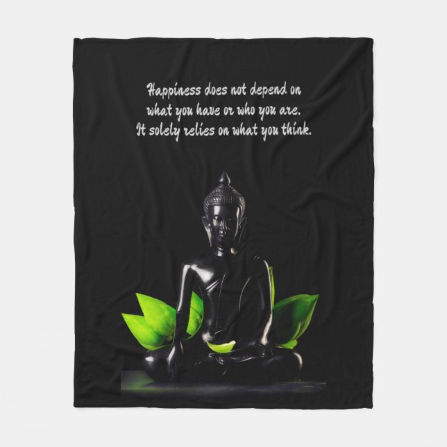 Polaire Citation de bouddha 4 toison couverture (Devant)