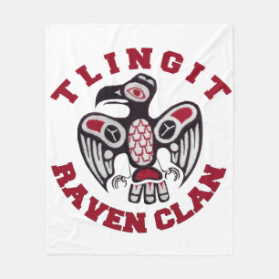 Polaire Clan de Raven de Tlingit 50"" couverture de