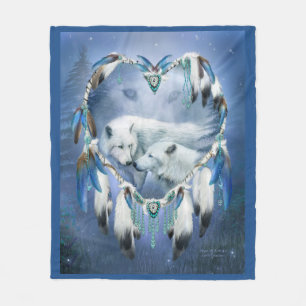 Polaire Coeur d'une couverture d'art du loup 3