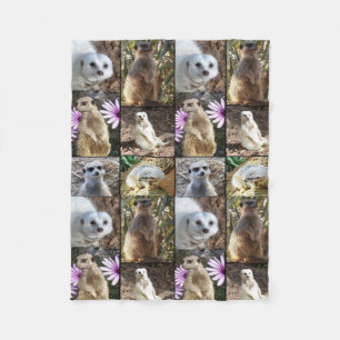 Polaire Collage Photo Meerkat, Petite Couverture En Toison