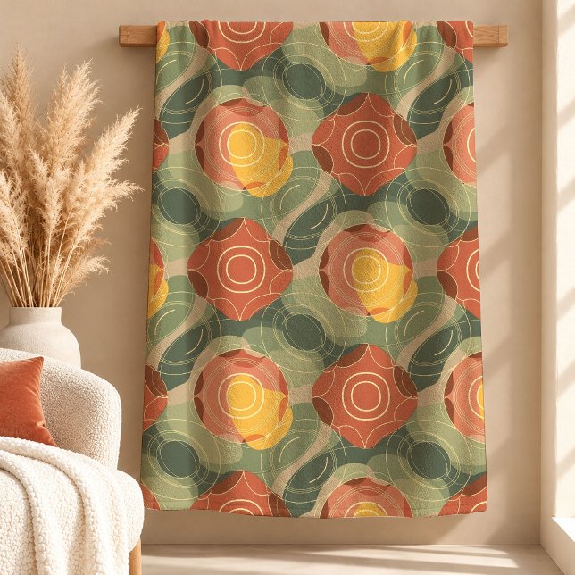 Polaire Conception de couverture arc-en-ciel de moutarde d (Expressive Sage Mustard Rainbow Blanket Design)