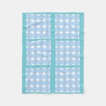 Couleur Bleue Quilt Giraffes Design Couverture en 