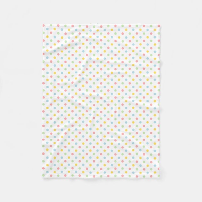 Polaire Couleur motif couleur pois couverture (Devant)