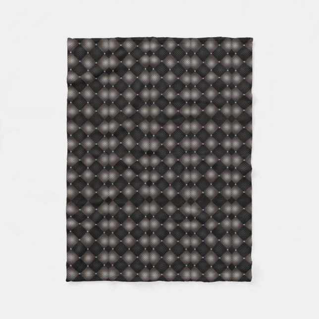 Polaire Couverture à diamants matelassés foncés (Devant)