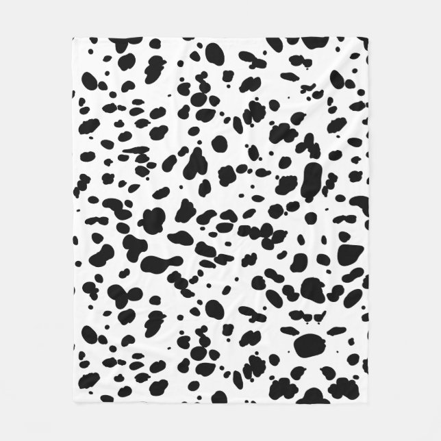 Polaire Couverture à Imprimé Dalmatien (Devant)