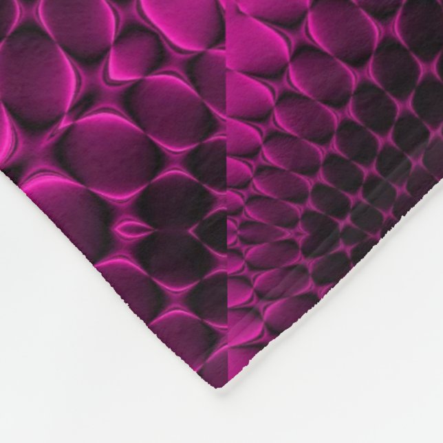 Polaire Couverture à motif abstrait rose (Coin)