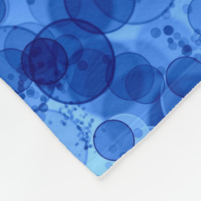 Polaire Couverture à motif bulle bleue (Coin)