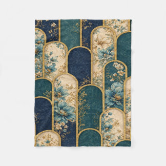 Polaire Couverture à motif d'arche florale de luxe avec fl