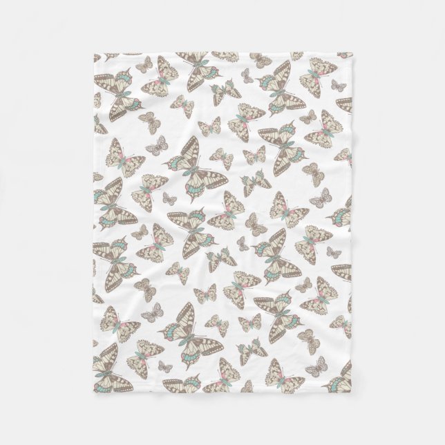 Polaire Couverture à motif papillon encastré (Devant)