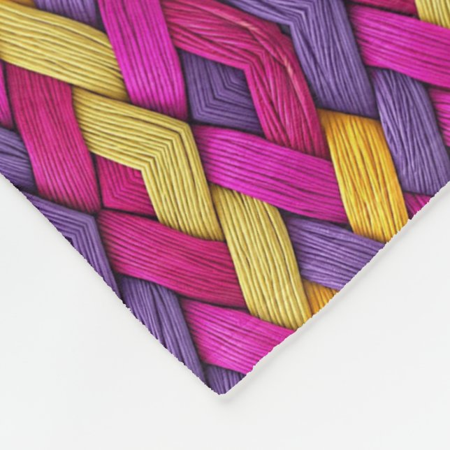 Polaire Couverture à motif tissé coloré (Coin)