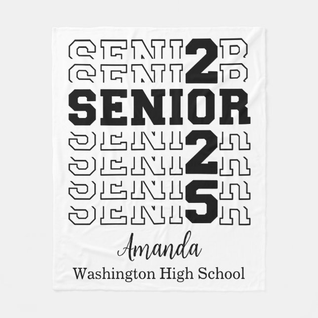 Polaire Couverture à peluche velours 2025 senior, personna (Devant)