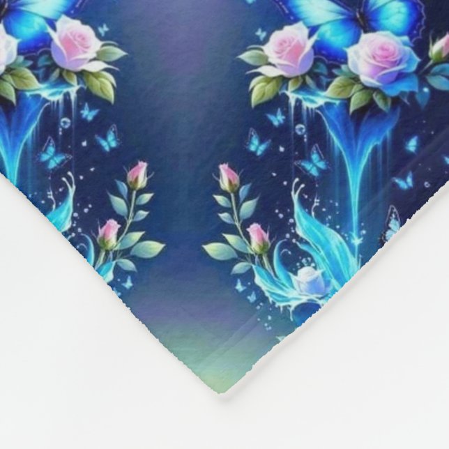 Polaire Couverture ADOM Blue Aquatic Wave (Coin)