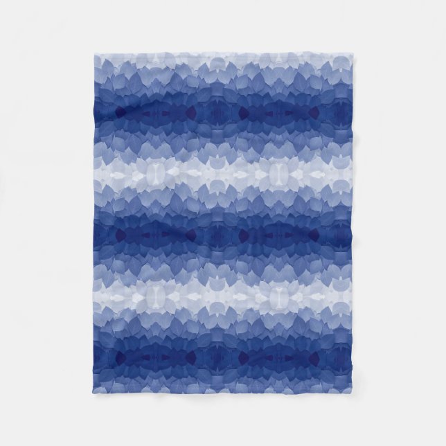 Polaire Couverture ADOM Blue Leaf Symmetry (Devant)