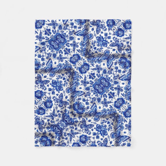Polaire Couverture ADOM Classique en Porcelaine Bleue (Devant)