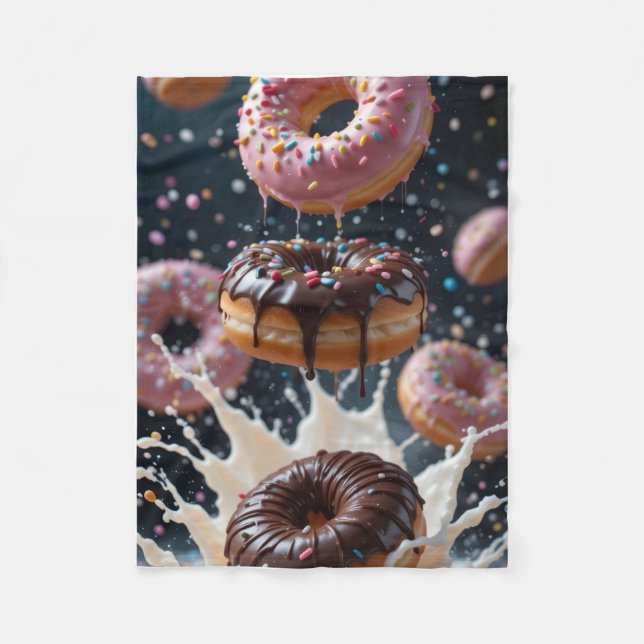 Polaire Couverture ADOM Donuts Flottants Éclaboussure de L (Devant)