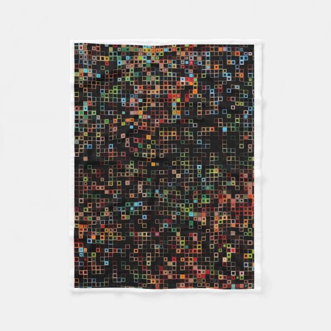 Polaire Couverture ADOM Fleurs de Lilas Violet (Devant)